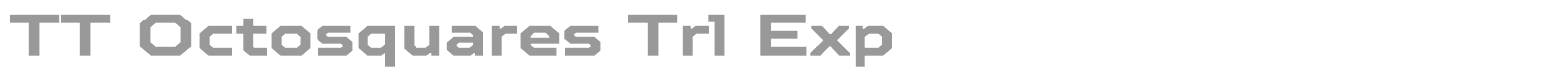 TT Octosquares font preview